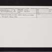 Dundee, Coupar Angus Road, Lansdowne, NO33SE 21, Ordnance Survey index card, Recto