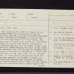 Dundee Law, NO33SE 32, Ordnance Survey index card, page number 1, Recto