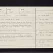Paddock Stone, NO33SW 16, Ordnance Survey index card, Recto