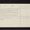 Mylnefield, NO33SW 24, Ordnance Survey index card, page number 2, Verso