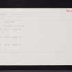 Fowlis Burn, NO33SW 56, Ordnance Survey index card, Recto