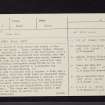 Glamis, NO34NE 2, Ordnance Survey index card, page number 1, Recto