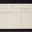 Glamis, NO34NE 2, Ordnance Survey index card, page number 2, Verso