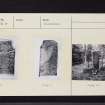 Hunters Hill, Thornton Standing Stone, NO34NE 17, Ordnance Survey index card, Recto