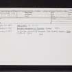 Glamis, NO34NE 24, Ordnance Survey index card, Recto