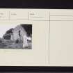 Nevay, Old Parish Church And Churchyard, NO34SW 1, Ordnance Survey index card, Recto