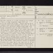 Castle Hill, Meams, NO35NE 6, Ordnance Survey index card, page number 1, Recto