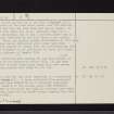 Meams Hill, NO35NE 8, Ordnance Survey index card, page number 2, Verso