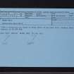 Meams Hill, NO35NE 8, Ordnance Survey index card, Recto
