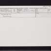 Muirskeith, NO35NE 39, Ordnance Survey index card, Recto