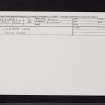 Culhawk Hill, NO35NE 41, Ordnance Survey index card, Recto
