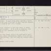 Reedie, NO35SE 17, Ordnance Survey index card, page number 1, Recto