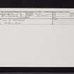 Kirriemuir Hill, NO35SE 18, Ordnance Survey index card, Recto