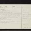 Kirriemuir Hill, NO35SE 18, Ordnance Survey index card, Recto