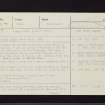 Kirriemuir, NO35SE 20, Ordnance Survey index card, page number 1, Recto