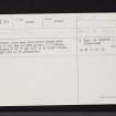 Airlie Parish, NO35SW 30, Ordnance Survey index card, Recto