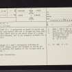 Airlie, NO35SW 41, Ordnance Survey index card, page number 1, Recto