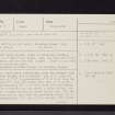 Corogle Burn, NO36SW 2, Ordnance Survey index card, page number 1, Recto