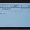 Glen Muick, East Lodge, NO39SE 8, Ordnance Survey index card, Recto