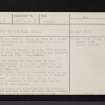 West Lingo, NO40NE 1, Ordnance Survey index card, page number 1, Recto