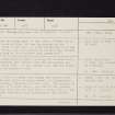 Elie House, NO40SE 26, Ordnance Survey index card, page number 1, Recto