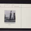 Lundin Links, Standing Stones Of Lundin, NO40SW 1, Ordnance Survey index card, Recto