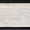 Largo, NO40SW 2, Ordnance Survey index card, page number 1, Recto