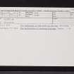 Hatton Law, NO40SW 9, Ordnance Survey index card, Recto