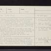 Lundin Links, NO40SW 13, Ordnance Survey index card, page number 1, Recto