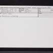 Lahill Mains, Farmhouse, NO40SW 24, Ordnance Survey index card, Recto