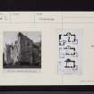Pitcullo Castle, NO41NW 1, Ordnance Survey index card, page number 1, Recto