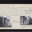 Dairsie Castle, NO41NW 5, Ordnance Survey index card, page number 3, Recto