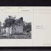 Pitcullo Castle, Dovecot, NO41NW 17, Ordnance Survey index card, Recto