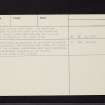 Drumcarrow Craig, NO41SE 2, Ordnance Survey index card, page number 3, Recto