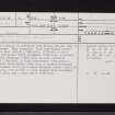 Morton, NO42NE 24, Ordnance Survey index card, page number 1, Recto