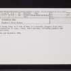 Scotscraig Burn, NO42NE 49, Ordnance Survey index card, Recto