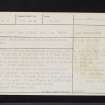Leuchars Castle, NO42SE 5, Ordnance Survey index card, page number 1, Recto