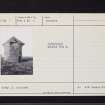 Leuchars Castle, NO42SE 11, Ordnance Survey index card, page number 2, Verso