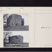 Cruivie Castle, NO42SW 4, Ordnance Survey index card, Verso