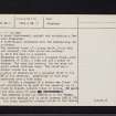 Brackmont Mill, NO42SW 10, Ordnance Survey index card, page number 4, Verso
