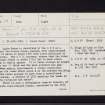 Logie House, NO42SW 14, Ordnance Survey index card, page number 1, Recto