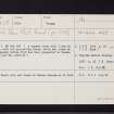 St. Fort Quarry, NO42SW 17, Ordnance Survey index card, Recto