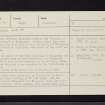 Kingennie, NO43NE 7, Ordnance Survey index card, Recto