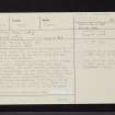 Murroes House, NO43NE 10, Ordnance Survey index card, page number 1, Recto