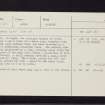 Gagie, NO43NW 23, Ordnance Survey index card, Recto