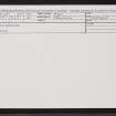 Ethiebeaton, NO43SE 36, Ordnance Survey index card, Recto