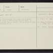 Ethiebeaton, NO43SE 36, Ordnance Survey index card, Recto