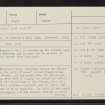 Dundee, Bell St, St Francis's Well, NO43SW 9, Ordnance Survey index card, page number 1, Recto