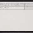 Dundee, Seagate, Market Cross, NO43SW 13, Ordnance Survey index card, Recto