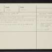 Dundee, Seagate, Market Cross, NO43SW 13, Ordnance Survey index card, Recto